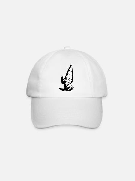 Kitesurfen - Baseballkappe - Weiß/Weiß