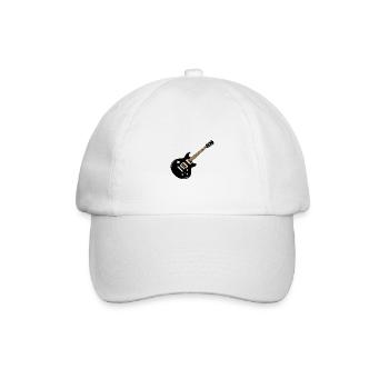 E-Gitarre - Baseballkappe - Weiß/Weiß - Vorne