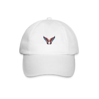 Flügel Symbolik - Baseballkappe - Weiß/Weiß - Vorne