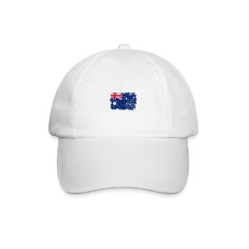 Australien Flagge - Baseballkappe - Weiß/Weiß - Vorne