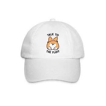 Talk To The Fluff - Baseballkappe - Weiß/Weiß - Vorne