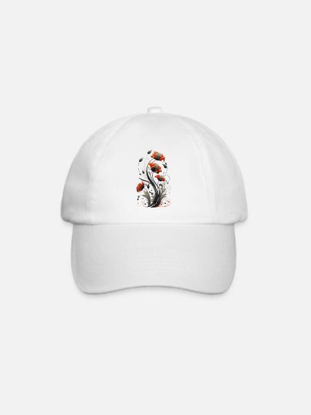 Mohnblume, Mohn, Klatschmohn, Blume, Garten, Natur - Baseballkappe - Weiß/Weiß