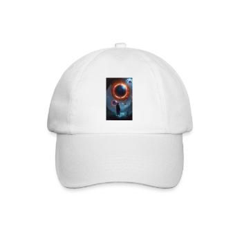 Dunkle antike Fantasie von magischen Sphären - Baseballkappe - Weiß/Weiß - Vorne