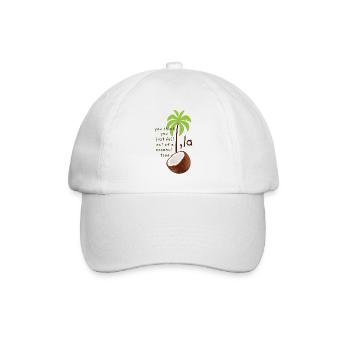 Coconut Tree Kamala Harris La Demokraten Wahl 2024 - Baseballkappe - Weiß/Weiß - Vorne
