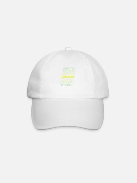 Rastafari - Baseballkappe - Weiß/Weiß