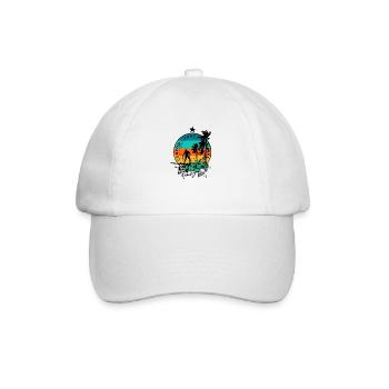 Retro-Surfen - Baseballkappe - Weiß/Weiß - Vorne