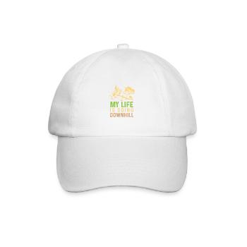 Bergab gehen Fahrer Gift - Baseballkappe - Weiß/Weiß - Vorne