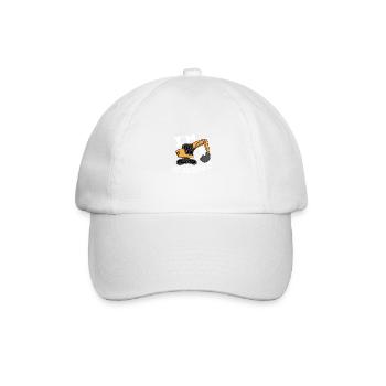Es graben Fleischgeschäfte Spezialitäten Geschenk - Baseballkappe - Weiß/Weiß - Vorne