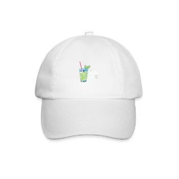 Mojito -Diät Starker Trinker Geschenk - Baseballkappe - Weiß/Weiß - Vorne