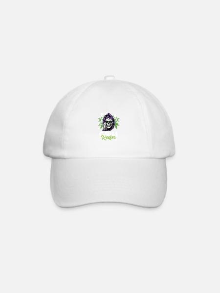 Düsterer Reefer Drogendealer Gift - Baseballkappe - Weiß/Weiß