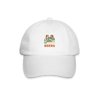 60 Jahre und unzählige Biere lustige Party Bierlie - Baseballkappe - Weiß/Weiß - Vorne