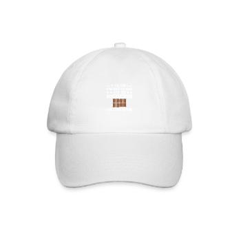 Erinnere dich an meinen Namen Schokoladenmousse - Baseballkappe - Weiß/Weiß - Vorne