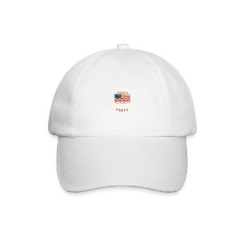 Amerikanerin mit finnischen Anteilen Patriotische - Baseballkappe - Weiß/Weiß - Vorne