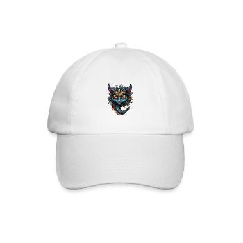 Liebenswertes Fantasiewesen - Baseballkappe - Weiß/Weiß - Vorne