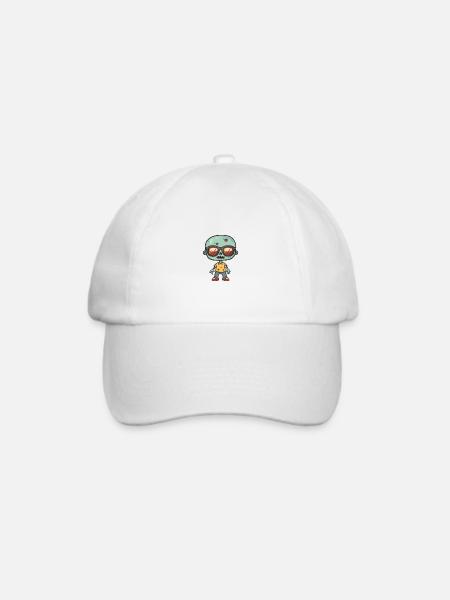 Zombie Halloween Cool - Baseballkappe - Weiß/Weiß