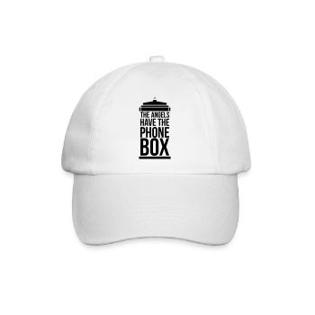 the angels have the phone box - Baseballkappe - Weiß/Weiß - Vorne