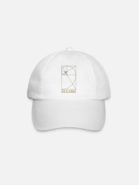 Goldjunge - Baseballkappe - Weiß/Weiß