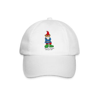 Wütender Zwerg - Baseballkappe - Weiß/Weiß - Vorne