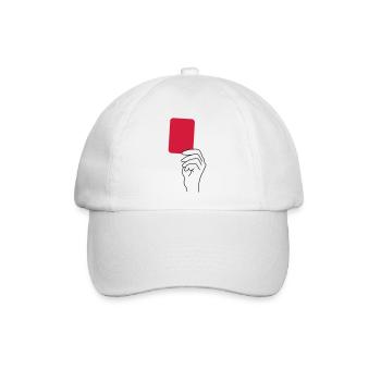 Rote Karte - Baseballkappe - Weiß/Weiß - Vorne