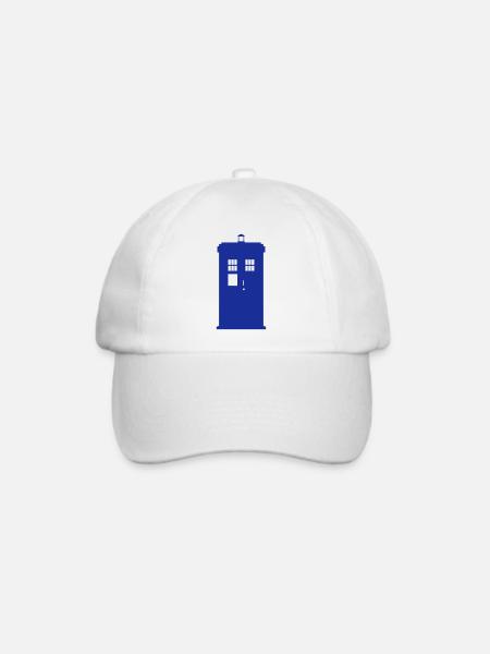 Police Box - Baseballkappe - Weiß/Weiß