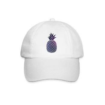 Weltraum Ananas - Baseballkappe - Weiß/Weiß - Vorne