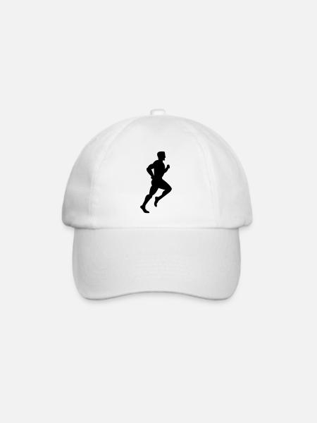 Läufer - Baseballkappe - Weiß/Weiß