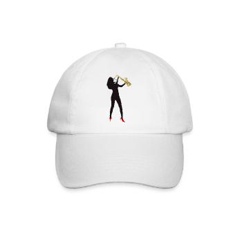 Sax Mädchen - Baseballkappe - Weiß/Weiß - Vorne