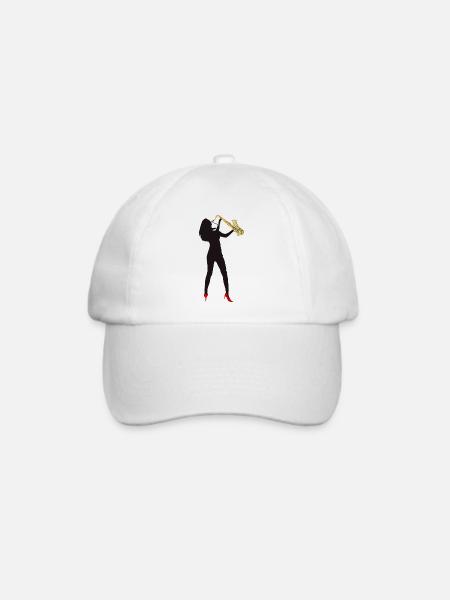 Sax Mädchen - Baseballkappe - Weiß/Weiß