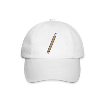Stift - Baseballkappe - Weiß/Weiß - Vorne