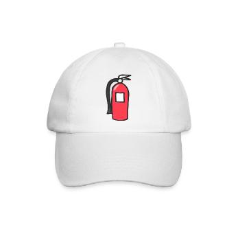 Feuerlöscher - Baseballkappe - Weiß/Weiß - Vorne