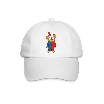 Clown - Baseballkappe - Weiß/Weiß - Vorne