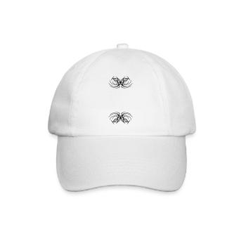 Design kunstvolles abstraktes Tribal - Baseballkappe - Weiß/Weiß - Vorne