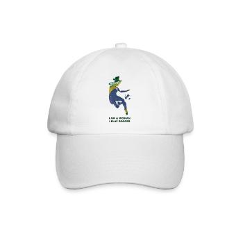 Frauenfußball - Baseballkappe - Weiß/Weiß - Vorne