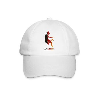Frauenfußball - Baseballkappe - Weiß/Weiß - Vorne