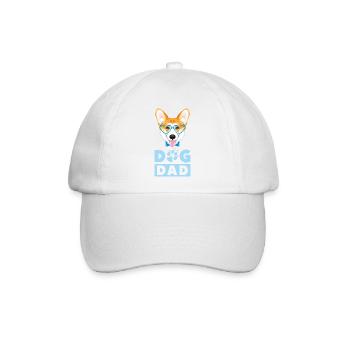 Walisischer Corgi Hund Vater - Baseballkappe - Weiß/Weiß - Vorne