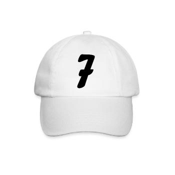 7 - Baseballkappe - Weiß/Weiß - Vorne