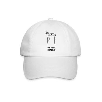 Alien Wir kommen - Baseballkappe - Weiß/Weiß - Vorne