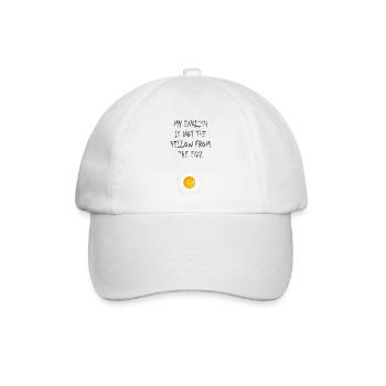 My English is not the yellow from the egg - Baseballkappe - Weiß/Weiß - Vorne