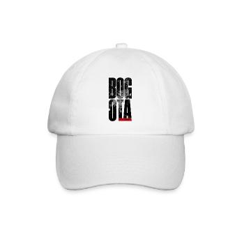 Kolumbien Karte Großbuchstaben - Baseballkappe - Weiß/Weiß - Vorne