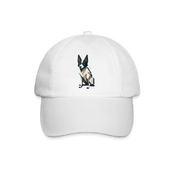 Polygon-Hund - Baseballkappe - Weiß/Weiß - Vorne