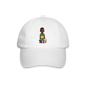 Kind Katze liebhaben Geschenkidee - Baseballkappe - Weiß/Weiß - Vorne