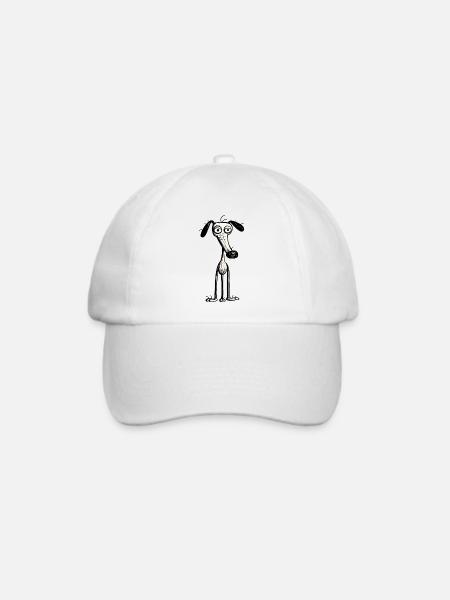 Hund - Baseballkappe - Weiß/Weiß