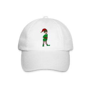 Weihnachtself - Baseballkappe - Weiß/Weiß - Vorne
