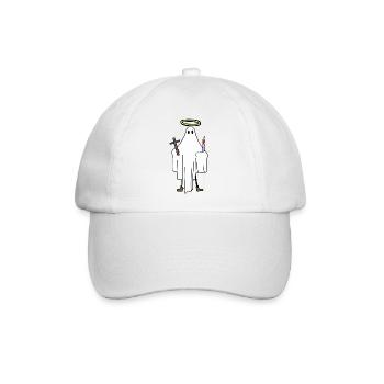 Heiliger Geist religiös Religion Heiligenschein - Baseballkappe - Weiß/Weiß - Vorne