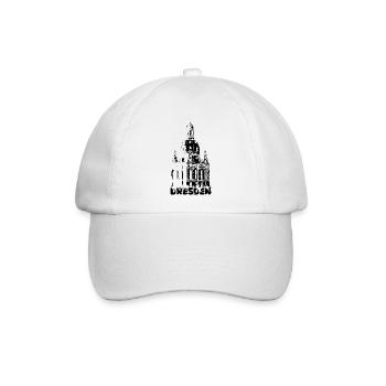 Dresden Frauenkirche Dresdner Symbol Logo icon - Baseballkappe - Weiß/Weiß - Vorne