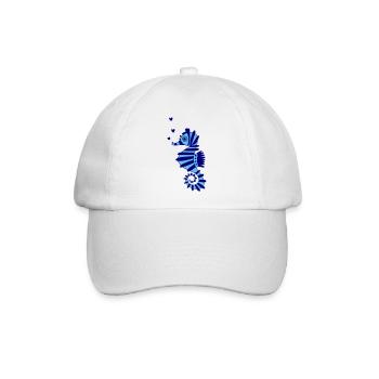 Seepferdchen blau - Baseballkappe - Weiß/Weiß - Vorne