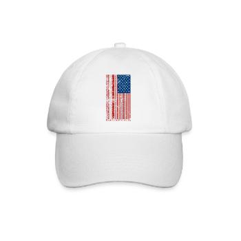 Amerika zu verkaufen - Baseballkappe - Weiß/Weiß - Vorne