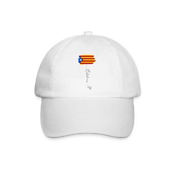 Katalonien Unabhängigkeit Flagge Estelada Blava - Baseballkappe - Weiß/Weiß - Vorne