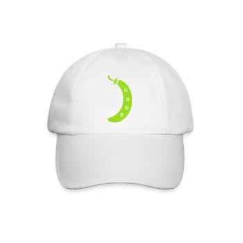 Französische Bohne - Baseballkappe - Weiß/Weiß - Vorne