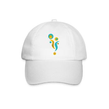 yoga-design_41 - Baseballkappe - Weiß/Weiß - Vorne